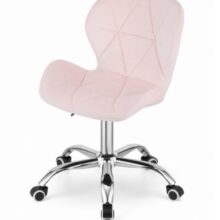 Kancelárska stolička Avola – zamat/bledoružová