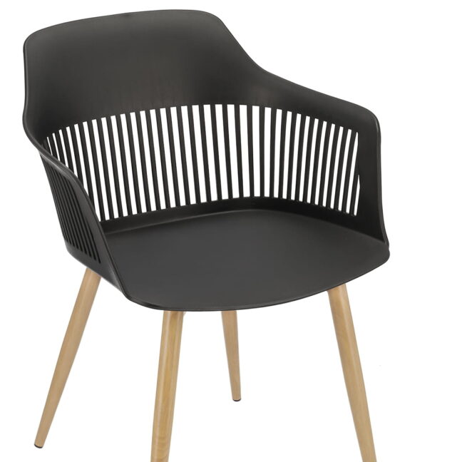 Záhradná stolička Cornido – čierna