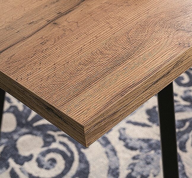 Rozkladací jedálenský stôl BRICK 120-160cm – dubový efekt