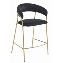 Barová stolička BADIA – čierna