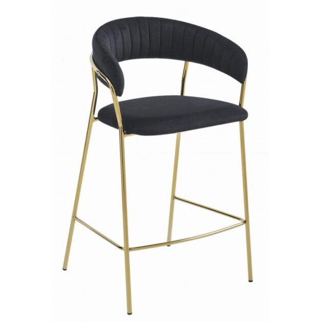 Barová stolička BADIA – čierna