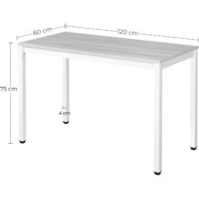 Jedálenský stôl Tessa – dub/biela