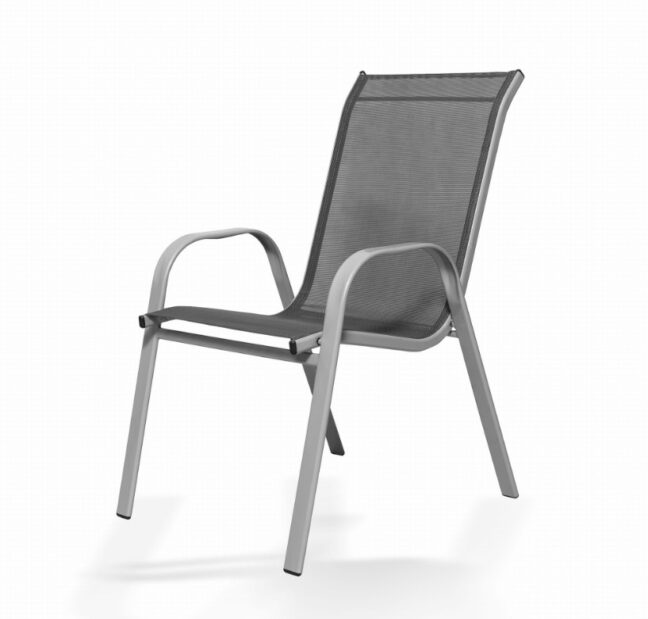 Záhradný kovový nábytok BISTRO – sivý