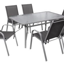 Záhradný kovový nábytok BISTRO – sivý